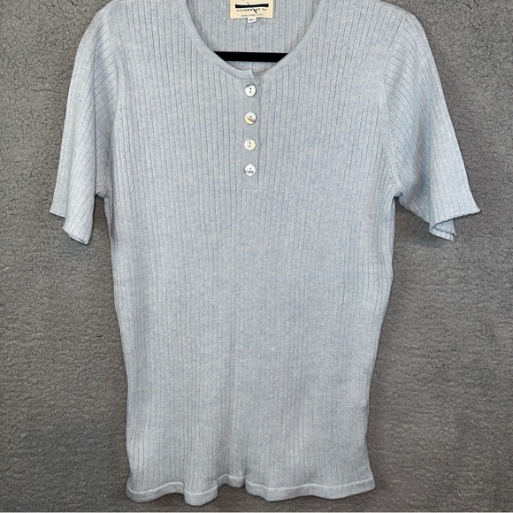 Guideboat Co Ply The Waters Short Sleeve Sweater Top - Picture 3 of 8